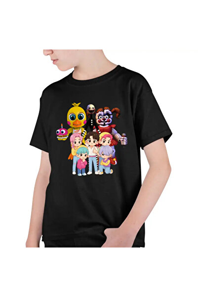 OEM Tricou Copii Baieti Fnaf Saja Boys Kpop Demon Hunters Chibi Five Nights a...