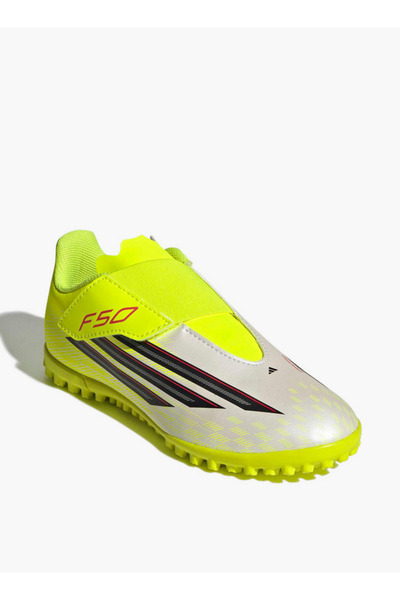adidas أحذية كرة قدم للأولاد من طراز F50 Club Vel TF سهلة الارتداء، مناسبة لل...