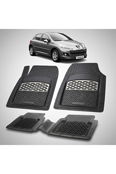 TEAMCAR Πατάκια δαπέδου τύπου δίσκου συμβατά με Peugeot 207 Hatchback (5θυρο ...