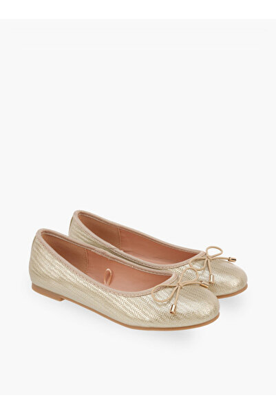 Little Missy Girls Textured Ballerina Shoes