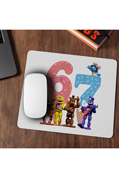OEM Mousepad Fnaf Six Seven Ice Cream Party Five Nights at Freddy Horror Hall...