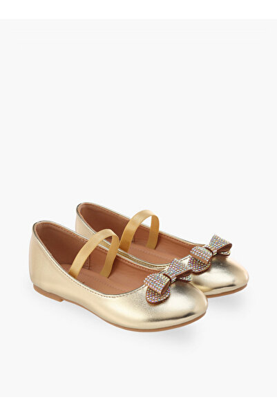 Flora Bella by Shoexpress Girls Embellished Bow Accent Ballerina Shoes