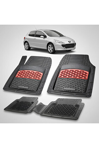 TEAMCAR Πατάκια αυτοκινήτου συμβατά με Peugeot 307 Hatchback 3 πόρτες 2005-20...