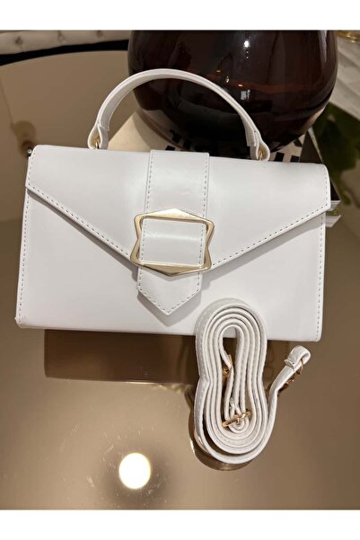 diclepolat Women's Buckle Faux Leather Hand and Shoulder Bag Marla