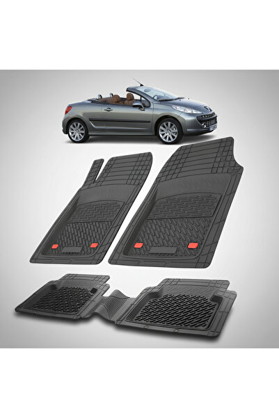 TEAMCAR Πατάκια αυτοκινήτου τύπου δίσκου συμβατά με Peugeot 207 CC (2006-2009...