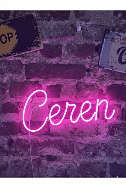 dekoraven Kişiye Özel Tasarım İsim-Yazı Neon Led Işıklı Yazı(Fiyat 1 harf Fiy...