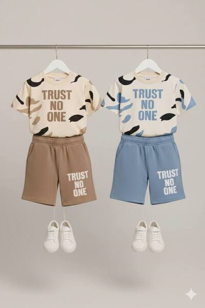 Milanlı Kids Dvodelni letnji set za dečake Pamuk