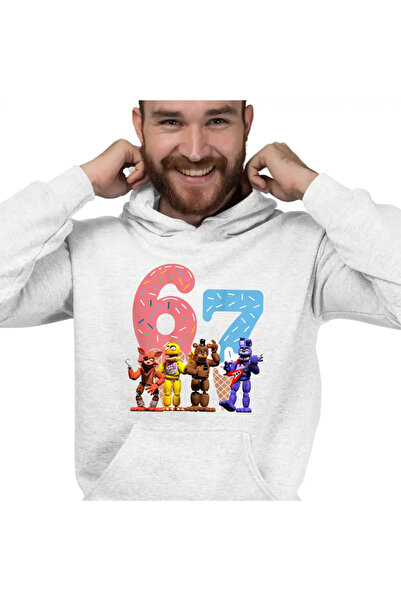 OEM Men's Hoodie Fnaf Six Seven Ice Cream Party Five Nights at Freddy Horror ...