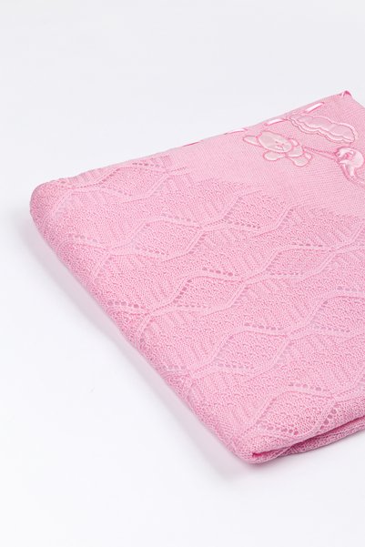 Yerli Baby Embroidered Knitwear Welsoft Blanket 85*95