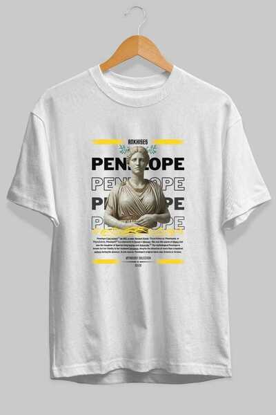Ankhises Tricou supradimensionat alb cu imprimeu frontal Penelope 1 Mythology...