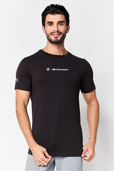 Puma x BMW Motorsport Men Sportswear Fit Short Sleeve Outdoor T-Shirt, Black