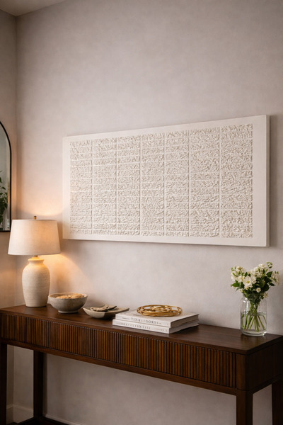 ArTiz Home Doku Alçı Tablo El Yapımı 3 Boyutlu Kabartma Tablo (Black Rezonance)