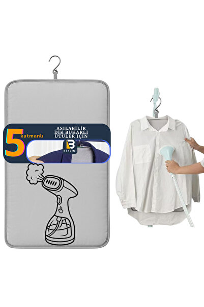 Saatistan Çift Taraflı Yanmaz Keçeli Buharlı Dikey Ütü Matı 50x80 CM, 5 Katmanlı