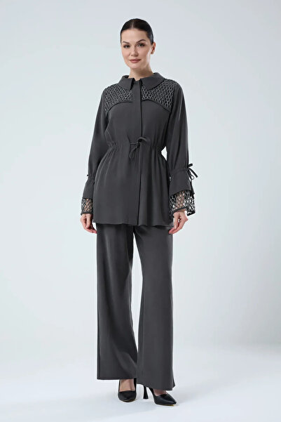 Jupe Women's Cuff Mesh Detailed Set