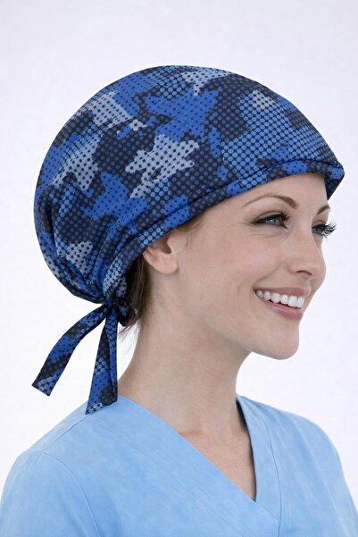 Dr. Mitra Cerrahi Bone Medikal Doktor Hemşire Hastane Bonesi Unisex -Mavi Kam...