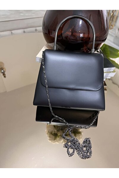 diclepolat Women's Black Glitter Evening Dress Bag Hand and Shoulder Bag Endor