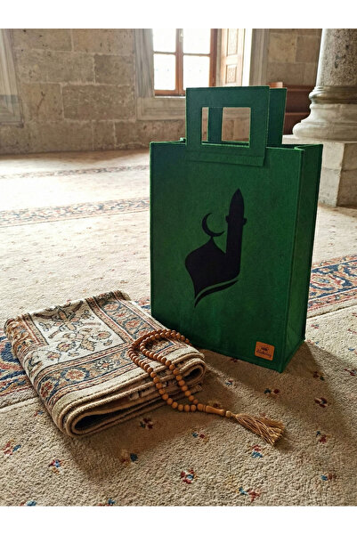 dilekolay Mosque and Prayer Bag - Prayer Mat and Rosary Carrying Bag - 30X20X...
