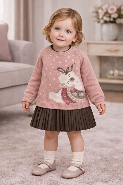 MAYORAL Kız Çocuk 2 Parça Kazaklı Elbise