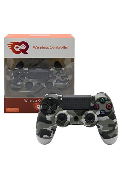 cr WIRELESS CONTROLLER, JOYSTICK FOR PLAYSTATION 4 & PC ( GREY CAMO )