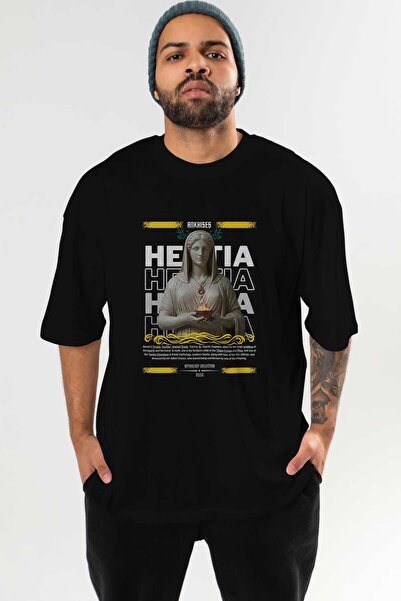 Ankhises Hestia 1 Mythology Front Printed Oversize T-Shirt Men Women Cotton C...