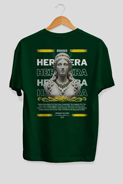 Ankhises Hera 1 Mythology Back Printed Oversize T-Shirt Men Women Cotton Crew...
