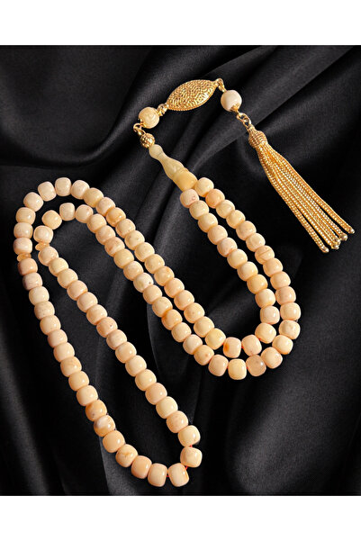 Erbab i Kehribar 99 Habbeli Damla Amber Prayer Beads - Silver Tassel Design
