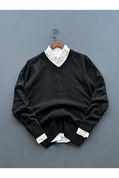 Beylerce V-Neck Knitwear Sweater