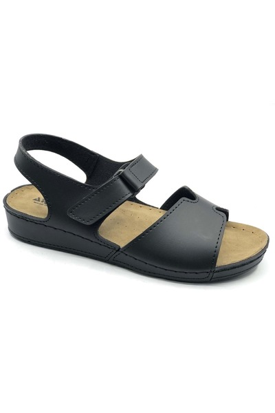 KOCAMANLAR Aryan 56-993 D.R Recommended Orthopedic Women's Sandals Black