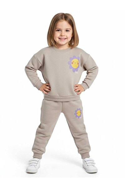 NiLi Girls' Printed Set Without Pockets, Pants and Sweatshirt, 2-Piece Set, T...