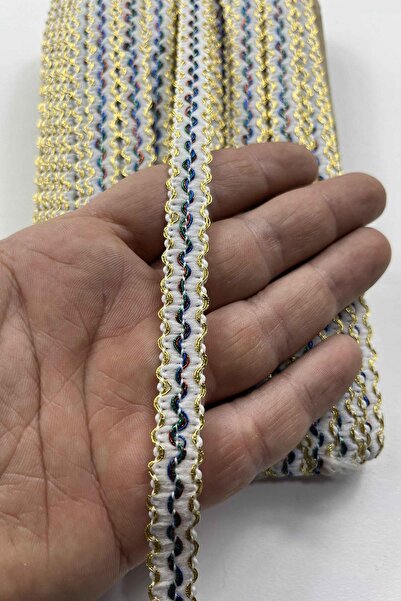 Hobigram Tigridia Decorative Ribbon – Multi-Colored Metallic Zigzag Detailed ...