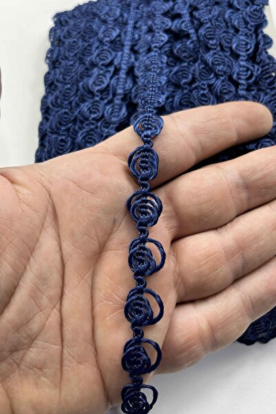 Hobigram شريط لوناريا محبوك - عرض 1 سم - طول 1 متر |   شريط زخرفي مزخرف بالزه...