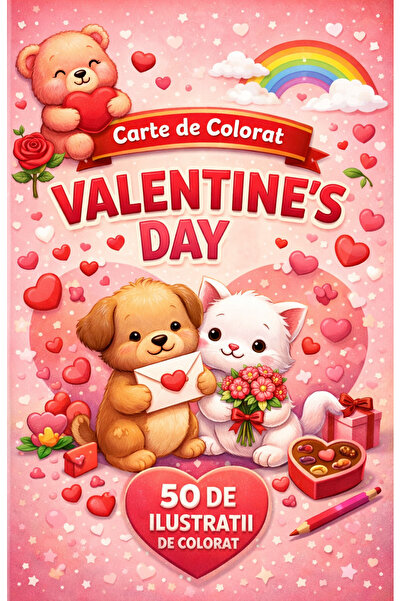 VALENTİNES DAYS Valentine's Day – Valentine's Day Coloring Book | 50 Romantic...