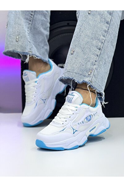 mayback Women's Lightweight High-Soled Lace-Up Summer Casual Sports Shoes Sne...