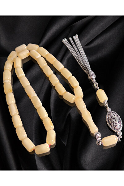 Erbab i Kehribar Certified Baltic Amber Rosary - Silver Tassel Design