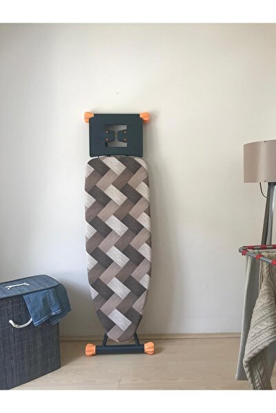 Saatistan Büyük Boy İpli Keçeli Ütü Masası Kılıfı 55x140cm Brown Aura