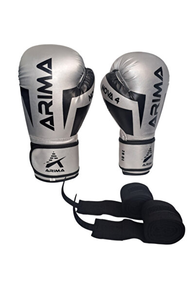 ARIMA Nova-4 Boks Kickboks Muaythai Eldiveni + Bandaj 3.5mt 2li Set (4oz-6oz-...