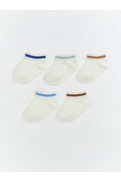 LC Waikiki Quality Parts from Çelebi Store Baby Boy Striped Booties Socks 5-P...
