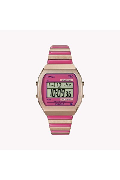 Timex Women's Rose Gold-Tone Watch, Pink Accents | T80