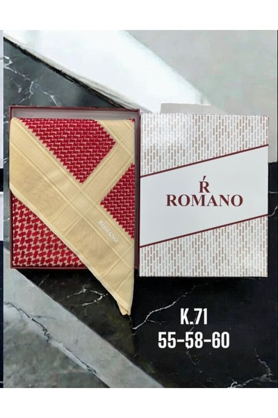 Romano Romano red shemagh with gold stripes for men