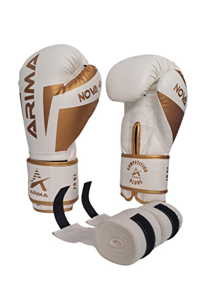 ARIMA Nova-4 Boks Kickboks Muaythai Eldiveni + Bandaj 3.5mt 2li Set (4oz-6oz-...