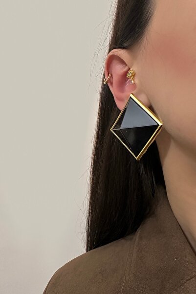 Okko Store Three Dimensional Square Earrings
