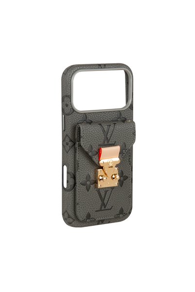 DUKKANCASE Gray Card Holder Strap Phone Case Dk384 iPhone 17 Promax