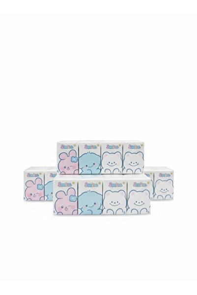 abnturk 9’lu Paket Sevimli Hayvan Figürlü Çocuk Cep Peçetesi - Okul Serisi