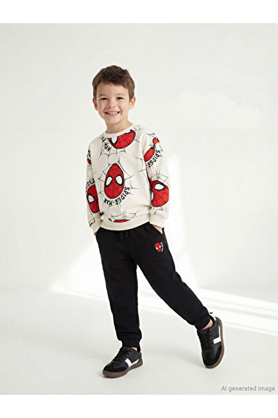 LC Waikiki Rmz Gi̇yi̇m Farkiyla Spider-Man Printed Boys' Sweatshirt and Sweat...