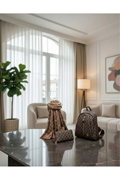 w white stars sports & wear Women-Girls Lv Pattern 3-Piece Set (Backpack+Wall...