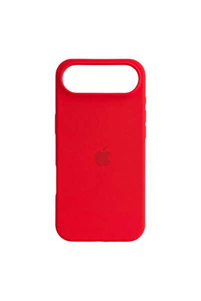 GNGMobil غطاء هاتف سيليكون أحمر متوافق مع آيفون 17 إير