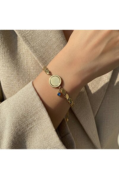 AccessoriesCınCık سوار نسائي من الفولاذ المقاوم للصدأ بلون ذهبي مع إمكانية كت...