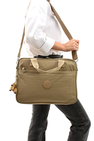 Sanmorris 3027 Unisex Klınkir Water-Resistant Crossbody Bag with Laptop Compa...