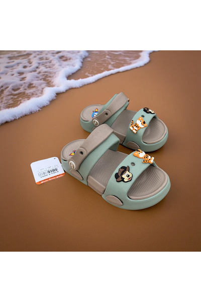 AkınalBella papuci de plajă pentru băieți, cu talpă moale și ușoară, din Eva,...