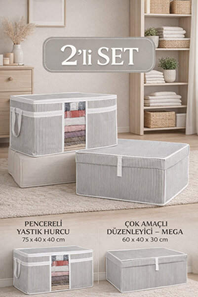 PONÇİK BEBEK Set od 2 – Organizator sa prozorom Jastuk Kutija za skladištenje...